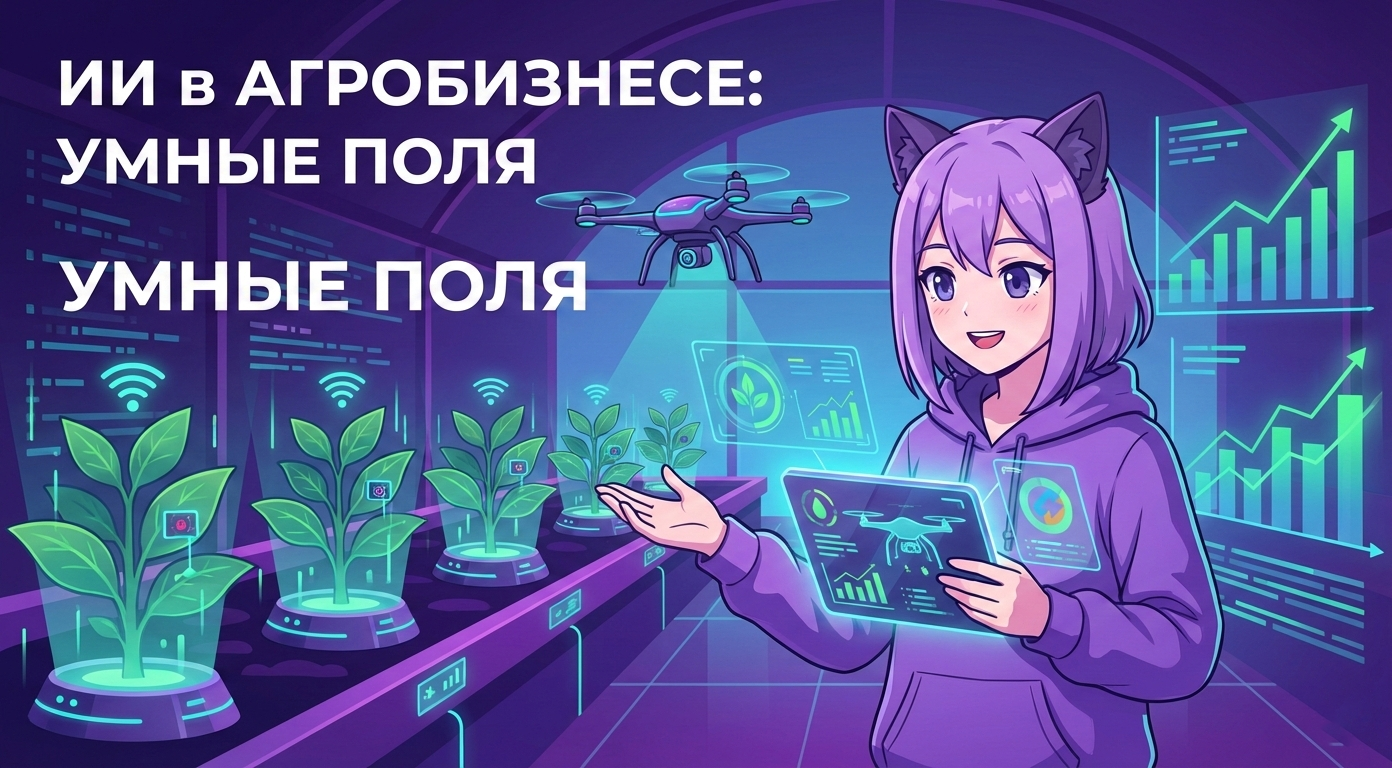Умное фермерство: как искусственный интеллект прогнозирует урожай и управляет полями