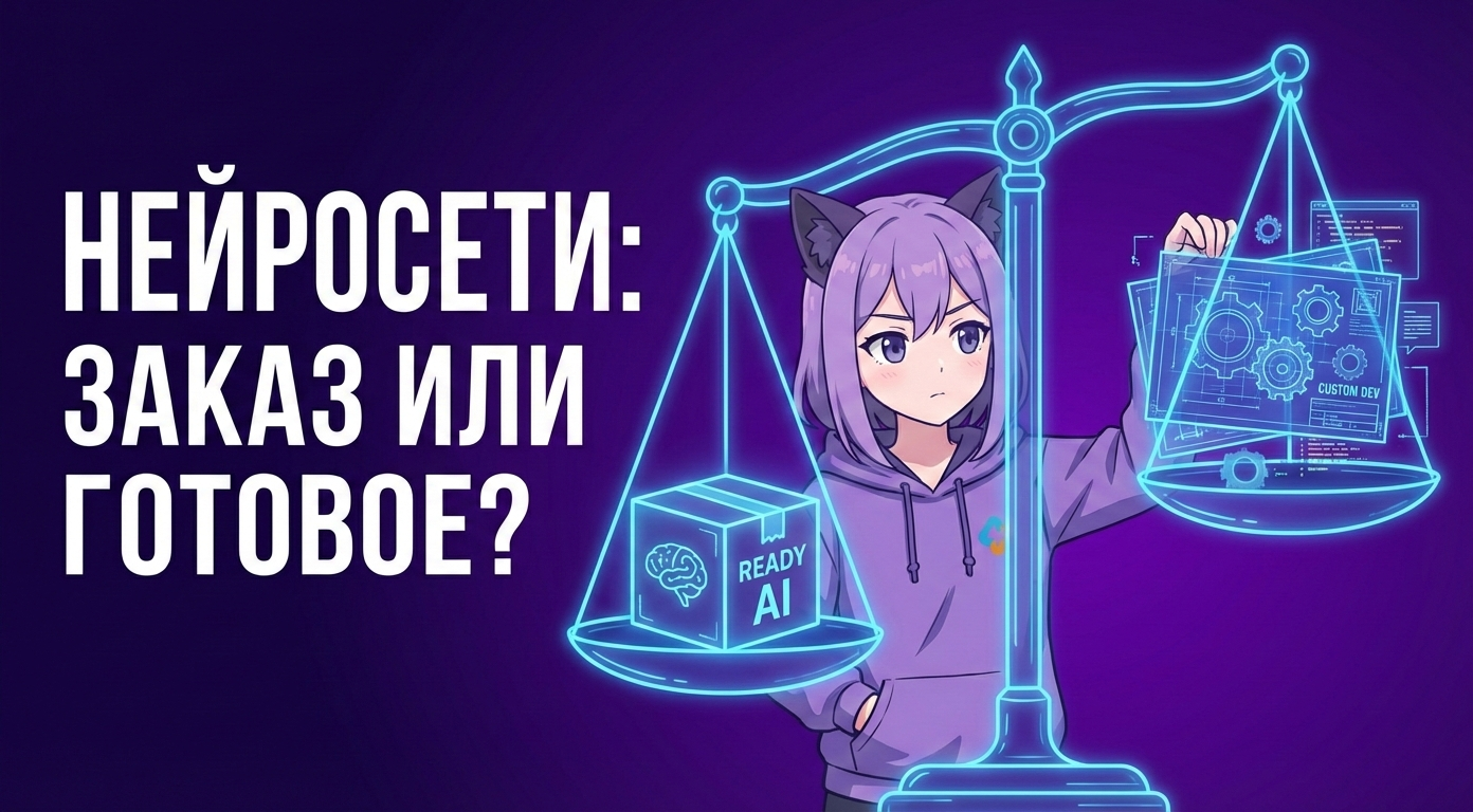 Нейросеть на заказ или готовое решение: что выгоднее бизнесу?
