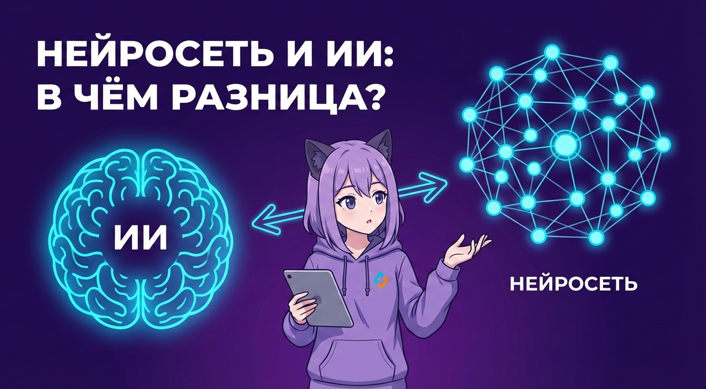 Чем нейросеть отличается от искусственного интеллекта?