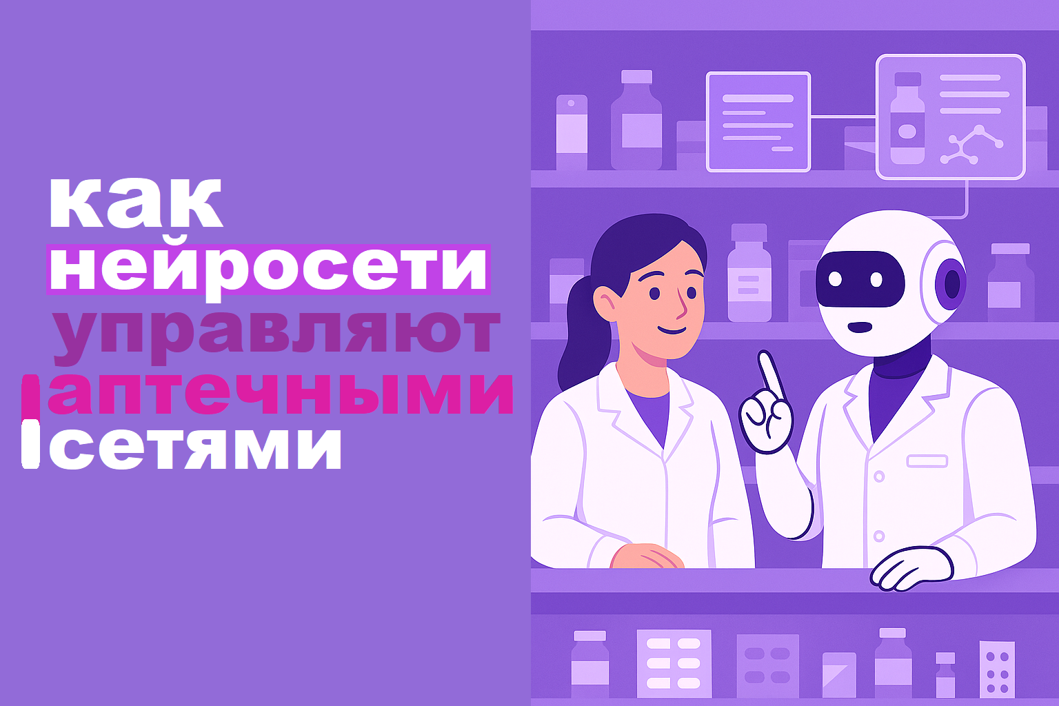 AI for pharmacy chain management: demand forecasting and inventory control.