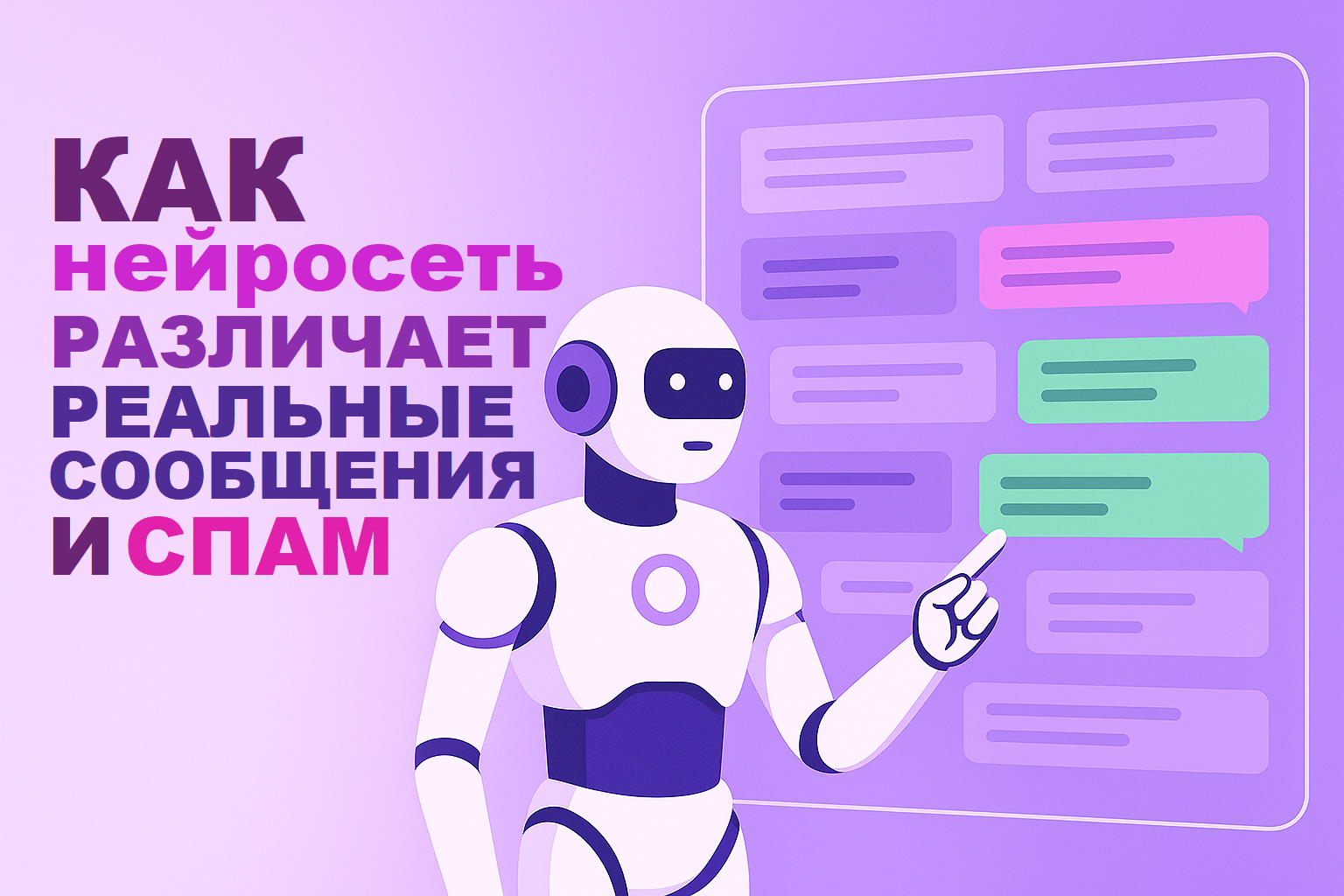 How a Neural Network Distinguishes Between Real Messages and Spam