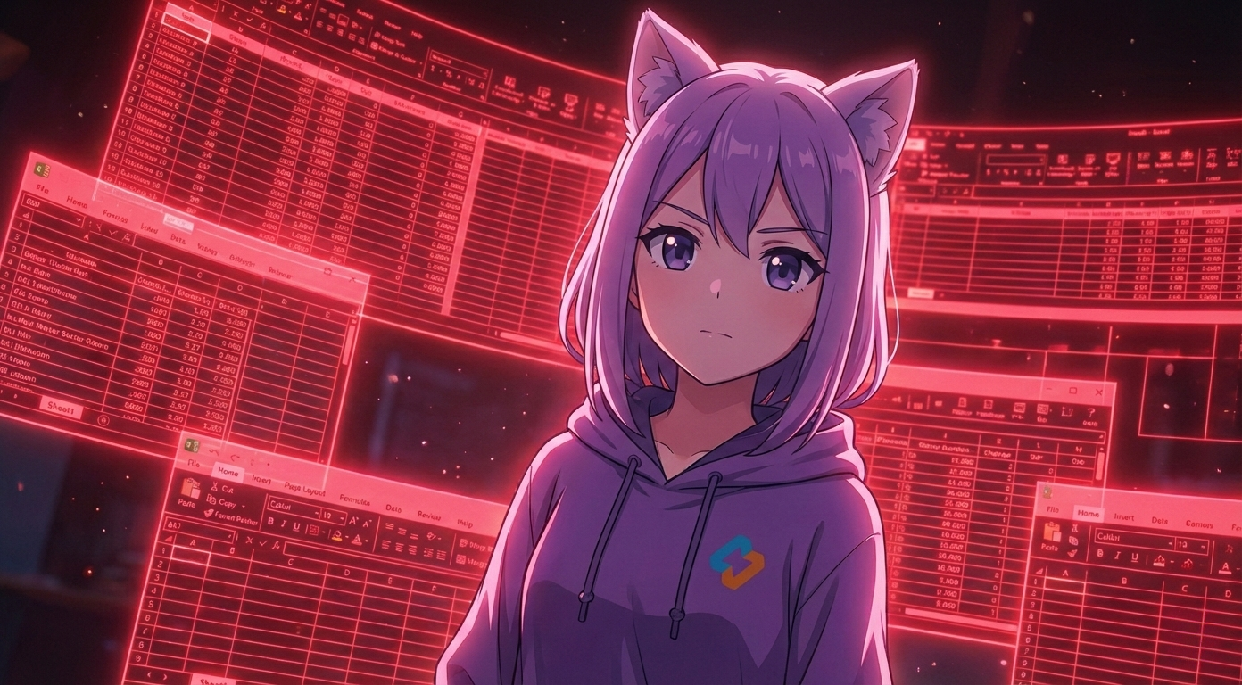 Леночка EasyByte смотрит на экран с графиками и данными