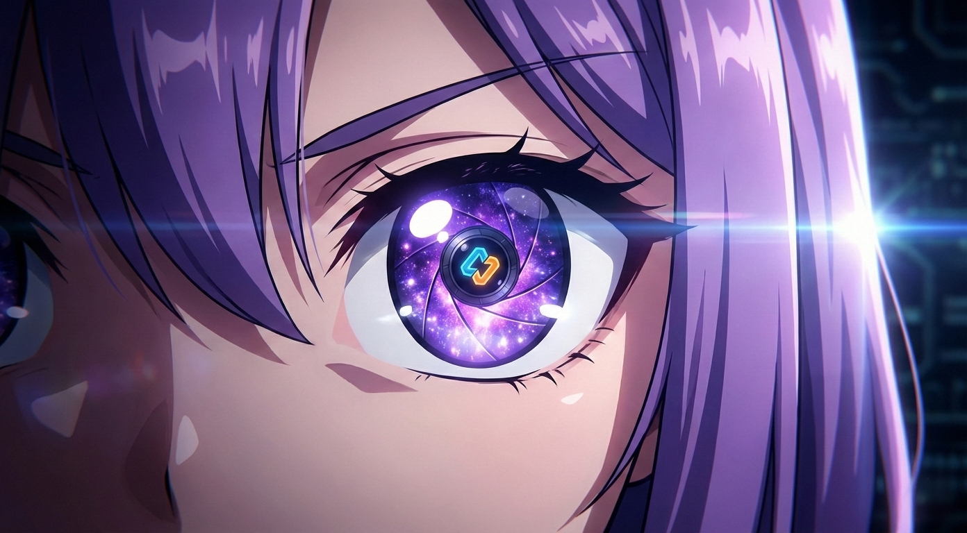 Леночка EasyByte смотрит в звездный глаз с удивлением