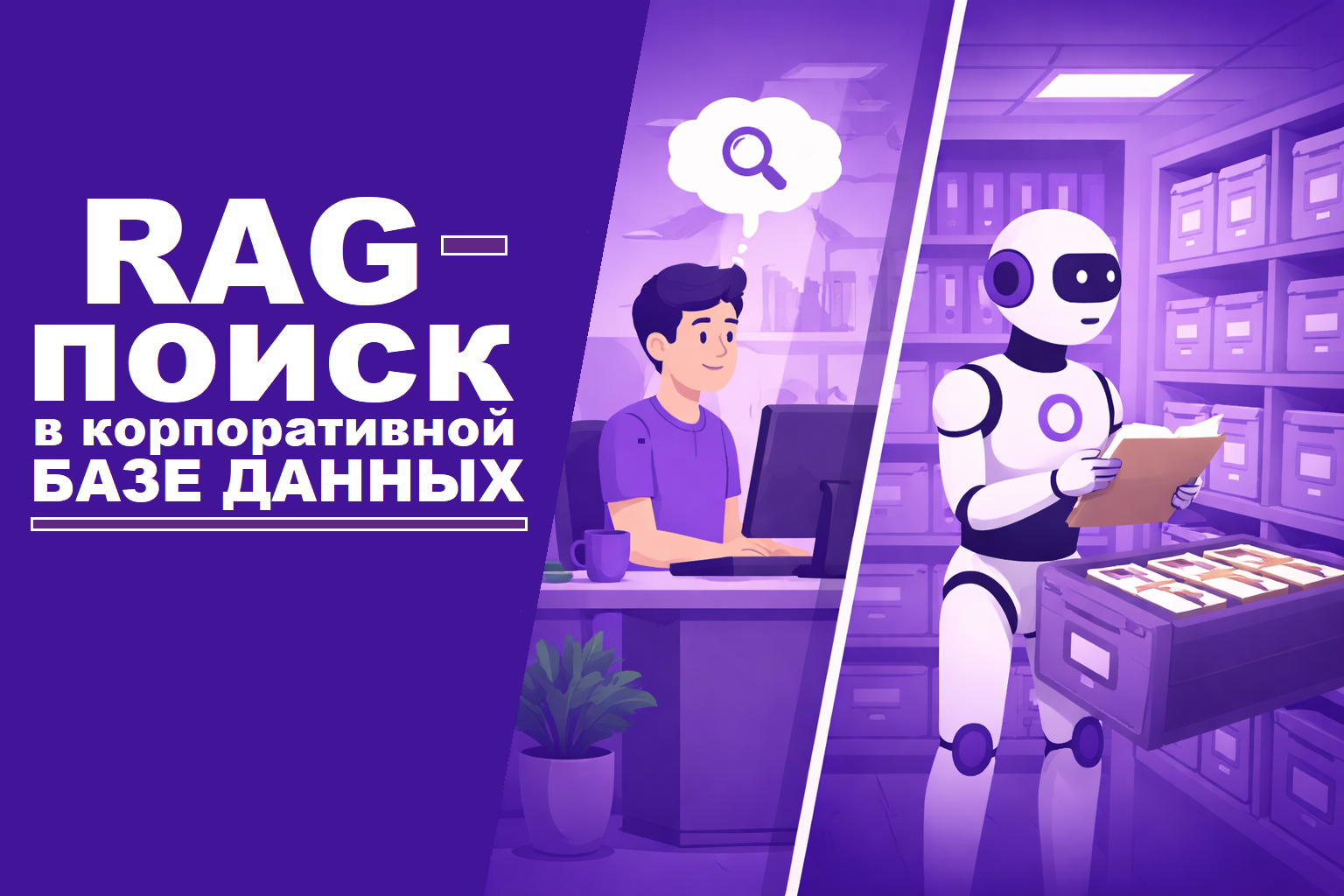 RAG search in corporate databases: how a neural network works with internal company data.