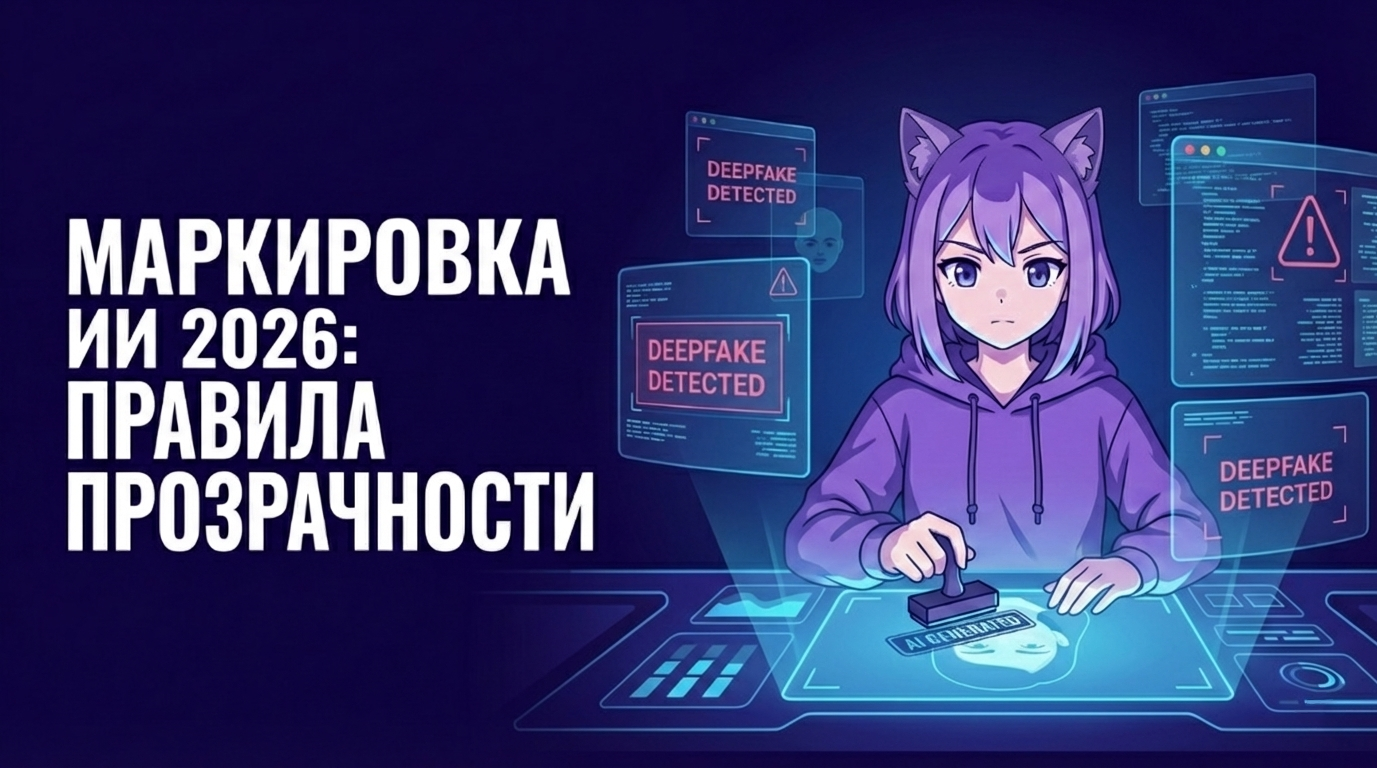 Маркировка ИИ-контента 2026: новые правила прозрачности и борьбы с дипфейками