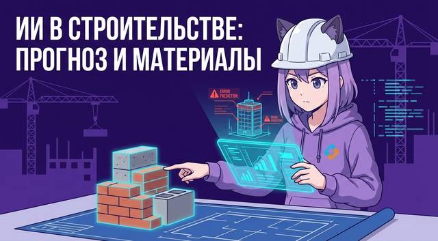 ИИ в строительстве: прогноз ошибок и подбор материалов